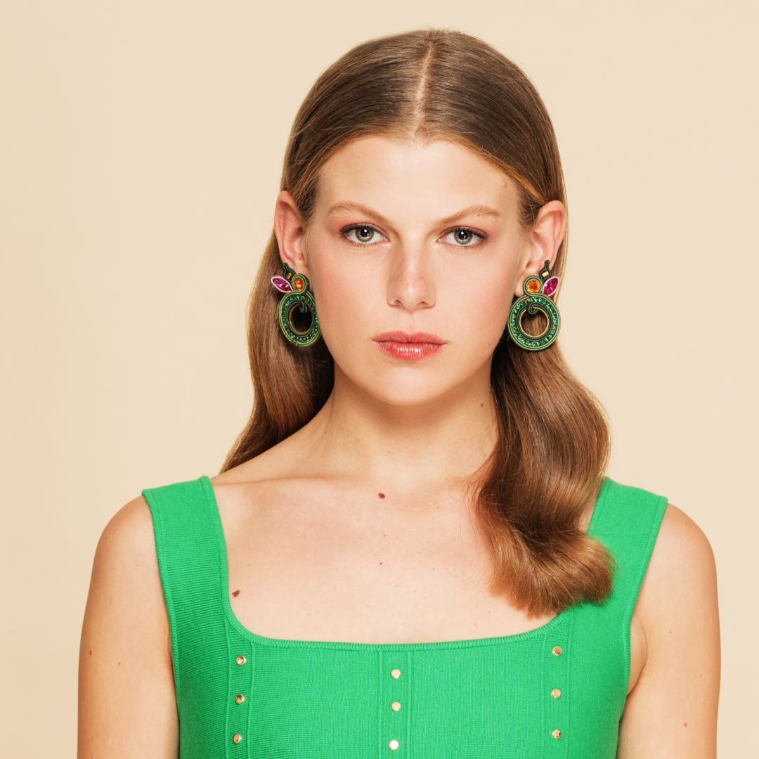 Earrings 'Secret Garden' medium