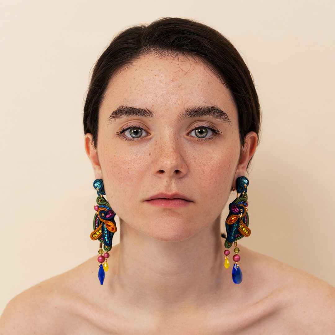 Earrings 'Amazzonia' long size