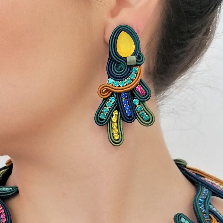 Earrings 'Amazzonia' medium size